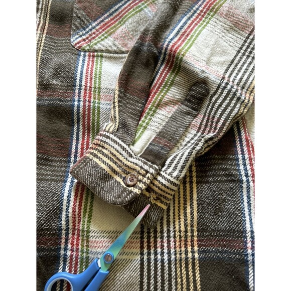 Vintage Williams Bay Heavyweight Flannel Shirt Men's Size Large - Picture 4 of 8